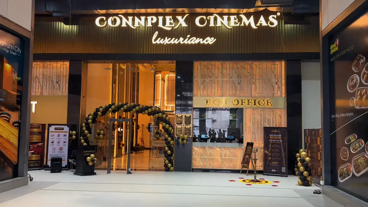 The Connplex Cinemas entrance at Jamshri High Street on inauguration day