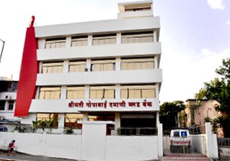 The Gopabai Damani Blood Bank building in Solapur